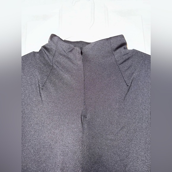 NEW! Shadow Sport Black Fitted Mock-Neck Zip Front Athletic Jacket - Picture 6 of 15